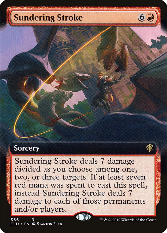 Sundering Stroke (Extended Art) [Throne of Eldraine] | Gate City Games LLC