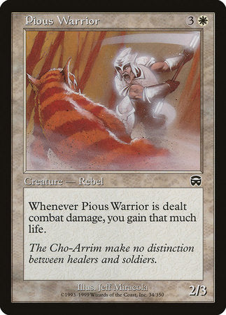 Pious Warrior [Mercadian Masques] | Gate City Games LLC