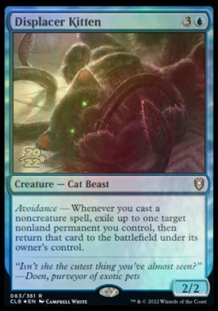 Displacer Kitten [Commander Legends: Battle for Baldur's Gate Prerelease Promos] | Gate City Games LLC