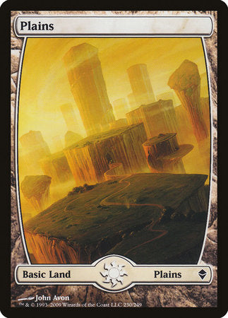 Plains (230) - Full Art [Zendikar] | Gate City Games LLC