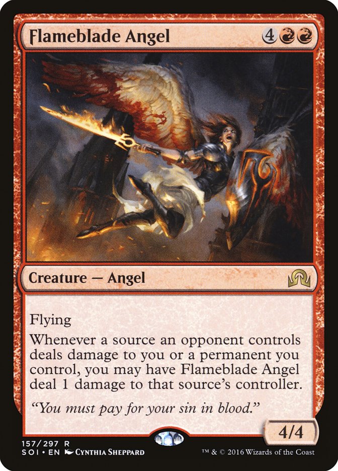 Flameblade Angel [Shadows over Innistrad] | Gate City Games LLC