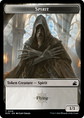 Spirit (0018) // Goblin (0009) Double-Sided Token [Ravnica Remastered Tokens] | Gate City Games LLC