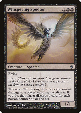 Whispering Specter [New Phyrexia] | Gate City Games LLC