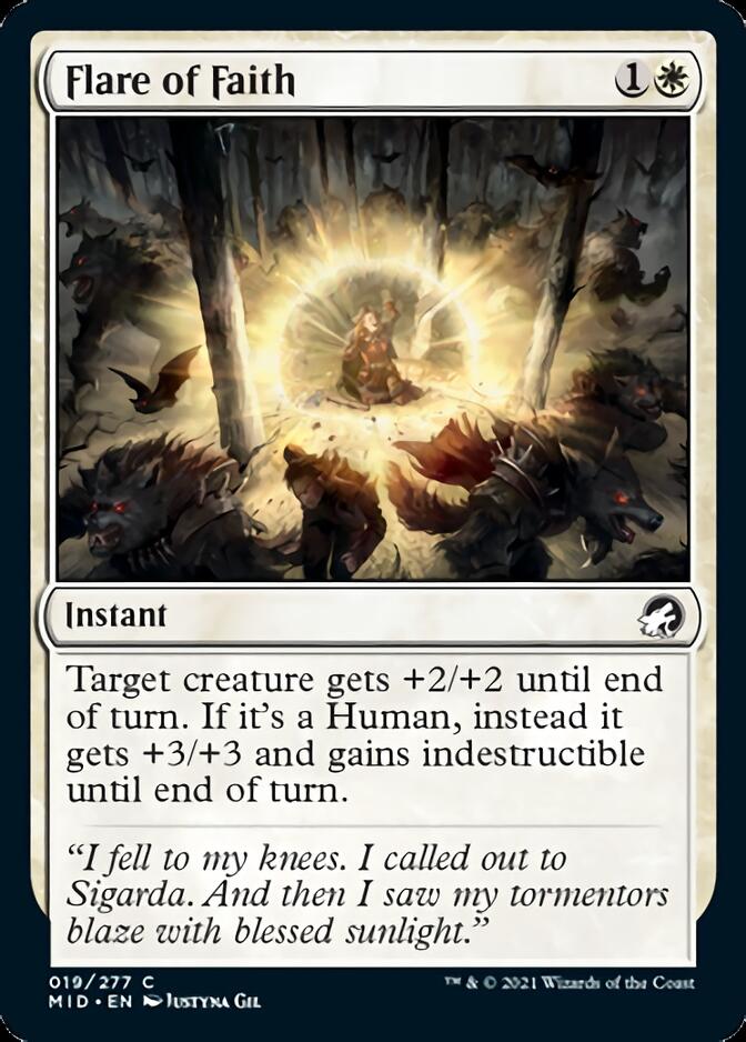 Flare of Faith [Innistrad: Midnight Hunt] | Gate City Games LLC