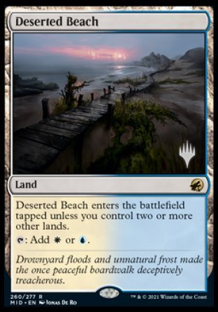 Deserted Beach (Promo Pack) [Innistrad: Midnight Hunt Promos] | Gate City Games LLC