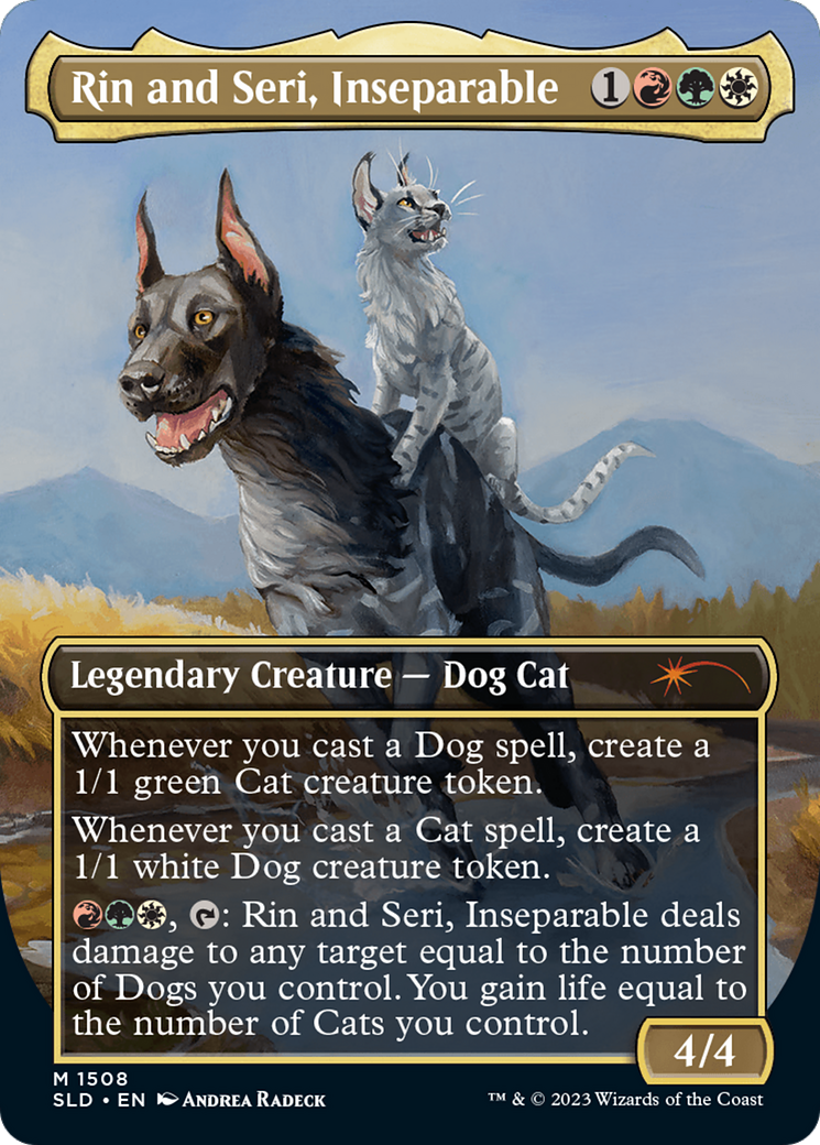 Rin and Seri, Inseparable (1508) // Rin and Seri, Inseparable [Secret Lair Commander Deck: Raining Cats and Dogs] | Gate City Games LLC