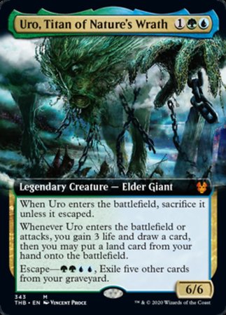 Uro, Titan of Nature's Wrath (Extended Art) [Theros Beyond Death] | Gate City Games LLC