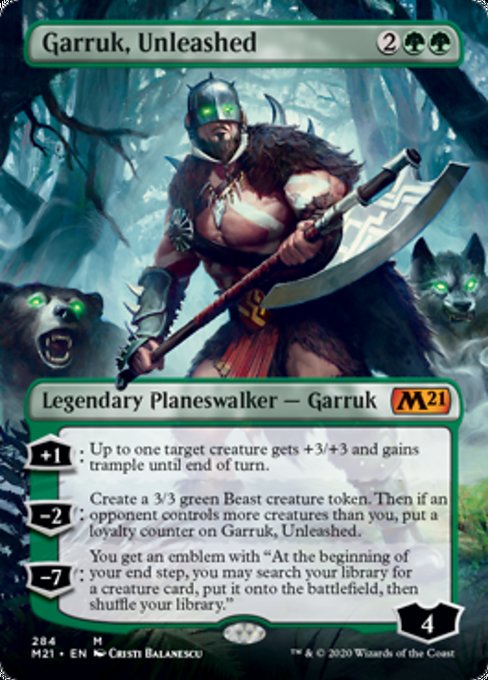 Garruk, Unleashed (Borderless) [Core Set 2021] | Gate City Games LLC