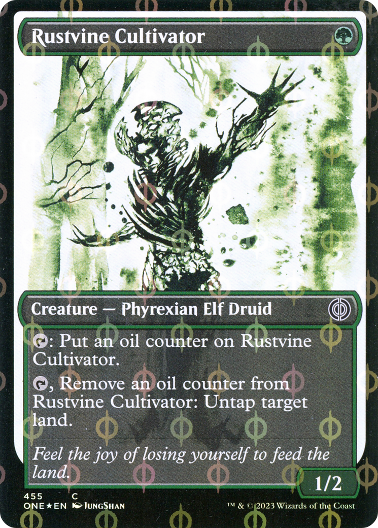 Rustvine Cultivator (Showcase Ichor Step-and-Compleat Foil) [Phyrexia: All Will Be One] | Gate City Games LLC
