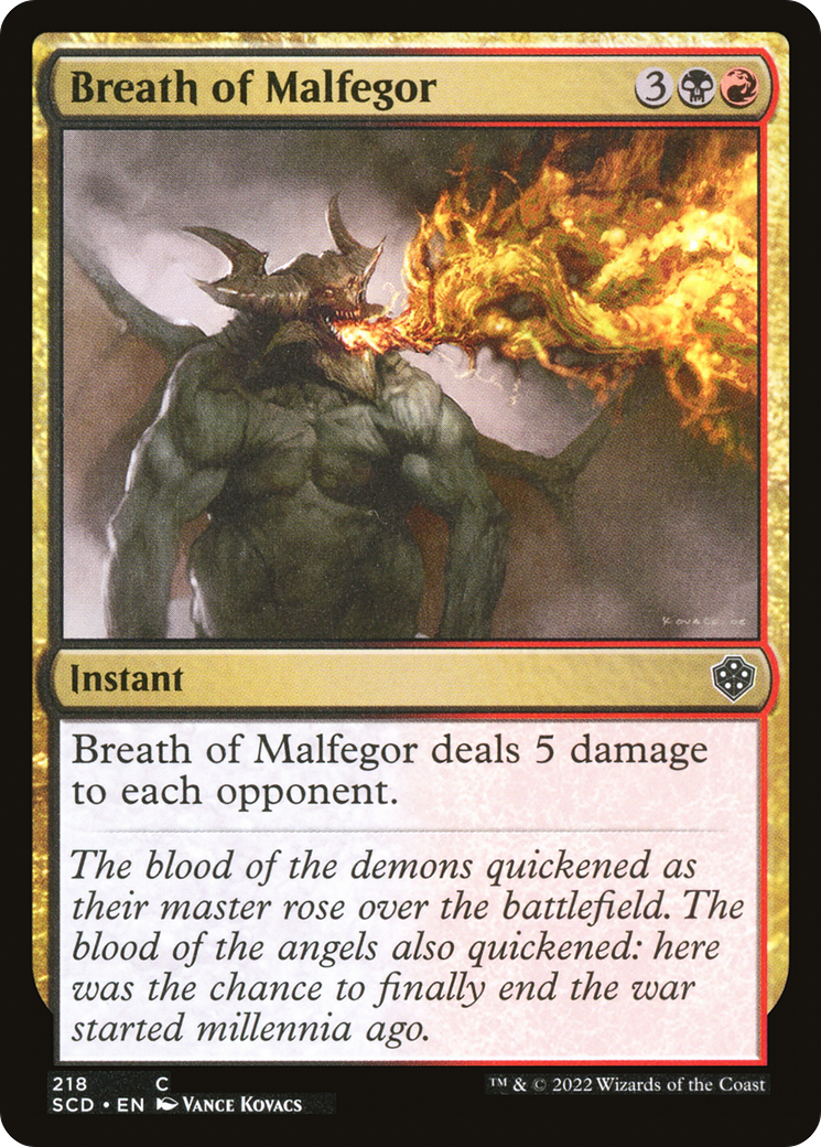 Breath of Malfegor [Starter Commander Decks] | Gate City Games LLC