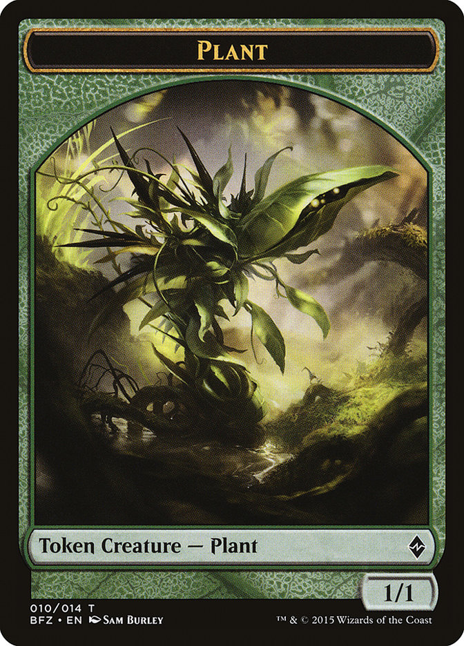 Plant [Battle for Zendikar Tokens] | Gate City Games LLC