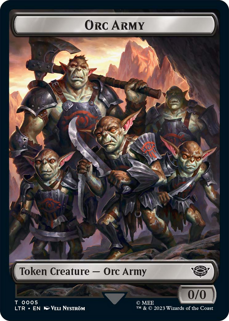 Food (11) // Orc Army (05) Double-Sided Token [The Lord of the Rings: Tales of Middle-Earth Tokens] | Gate City Games LLC