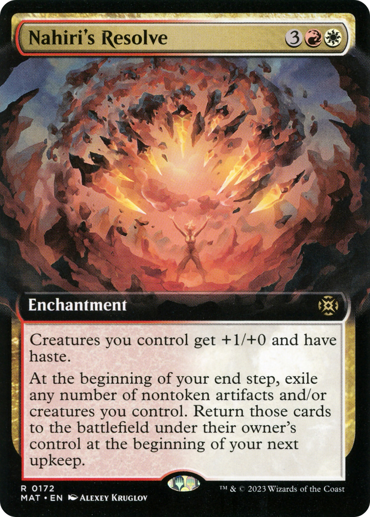 Nahiri's Resolve (Extended Art) [March of the Machine: The Aftermath] | Gate City Games LLC