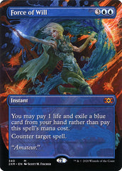 Force of Will (Borderless) [Double Masters] | Gate City Games LLC