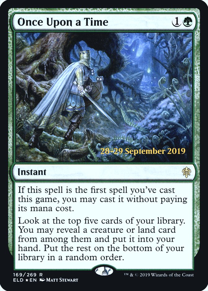 Once Upon a Time  [Throne of Eldraine Prerelease Promos] | Gate City Games LLC