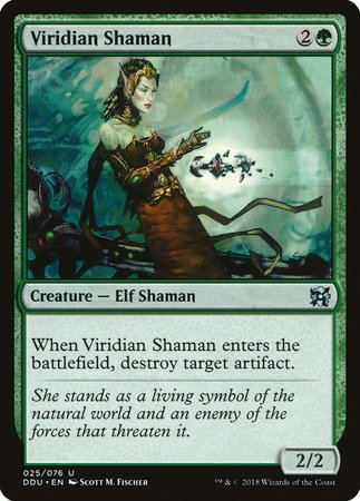 Viridian Shaman [Duel Decks: Elves vs. Inventors] | Gate City Games LLC