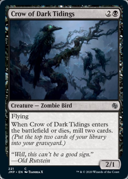 Crow of Dark Tidings [Jumpstart] | Gate City Games LLC