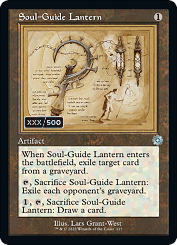 Soul-Guide Lantern (Retro Schematic) (Serial Numbered) [The Brothers' War Retro Artifacts] | Gate City Games LLC