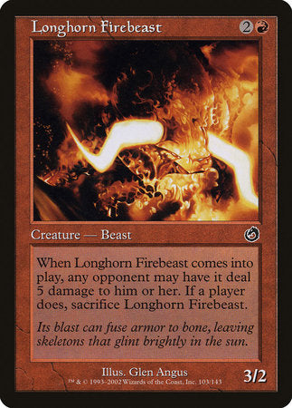 Longhorn Firebeast [Torment] | Gate City Games LLC