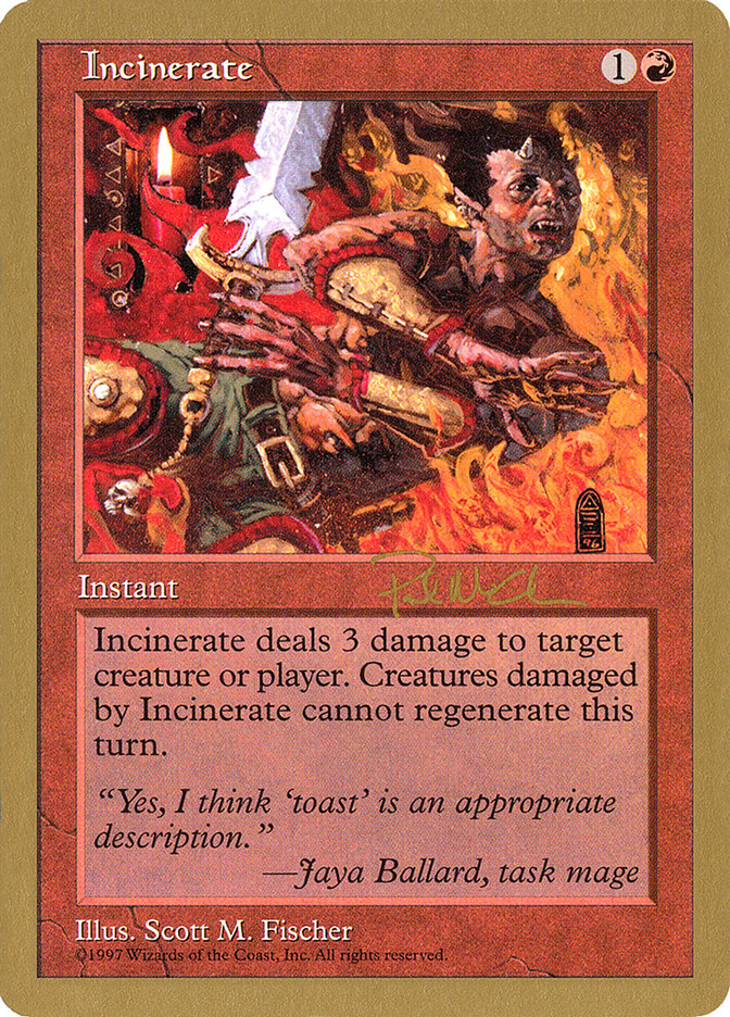 Incinerate (Paul McCabe) [World Championship Decks 1997] | Gate City Games LLC
