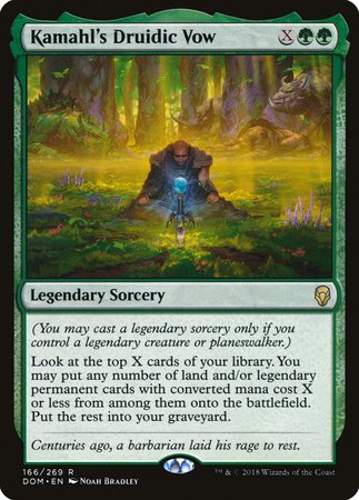 Kamahl's Druidic Vow [Dominaria] | Gate City Games LLC