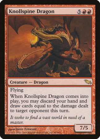 Knollspine Dragon [Shadowmoor] | Gate City Games LLC