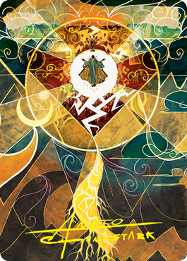Lightning Bolt Art Card (Gold-Stamped Signature) [Strixhaven: School of Mages Art Series] | Gate City Games LLC
