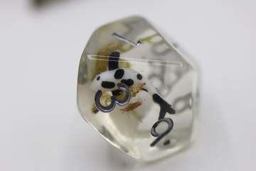 Black Koi Skull Dice Set | Gate City Games LLC