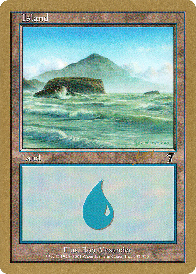 Island (333) (Raphael Levy) [World Championship Decks 2002] | Gate City Games LLC