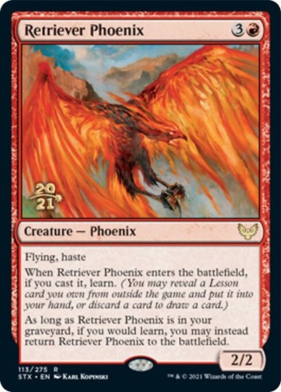 Retriever Phoenix [Strixhaven: School of Mages Prerelease Promos] | Gate City Games LLC