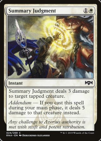 Summary Judgment [Ravnica Allegiance] | Gate City Games LLC