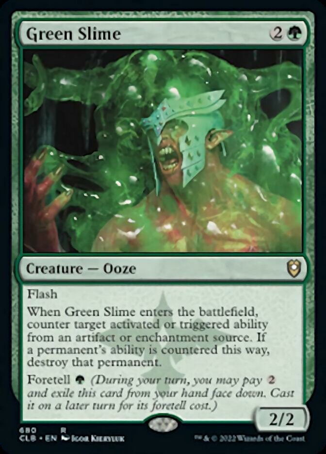 Green Slime [Commander Legends: Battle for Baldur's Gate] | Gate City Games LLC