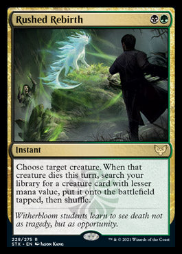 Rushed Rebirth [Strixhaven: School of Mages] | Gate City Games LLC
