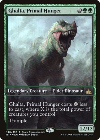 Ghalta, Primal Hunger [Rivals of Ixalan Promos] | Gate City Games LLC