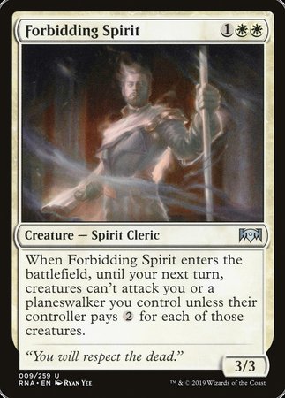 Forbidding Spirit [Ravnica Allegiance] | Gate City Games LLC