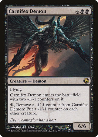 Carnifex Demon [Scars of Mirrodin] | Gate City Games LLC