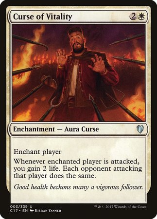 Curse of Vitality [Commander 2017] | Gate City Games LLC