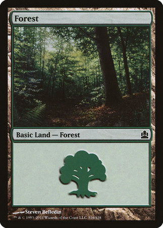 Forest (316) [Commander 2011] | Gate City Games LLC