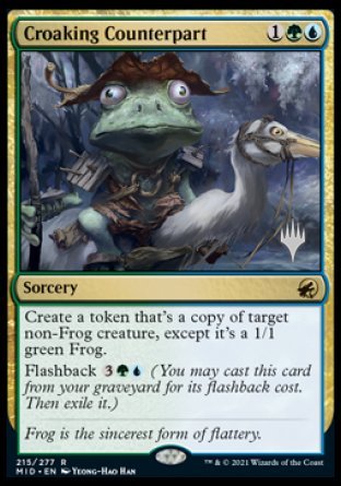 Croaking Counterpart (Promo Pack) [Innistrad: Midnight Hunt Promos] | Gate City Games LLC