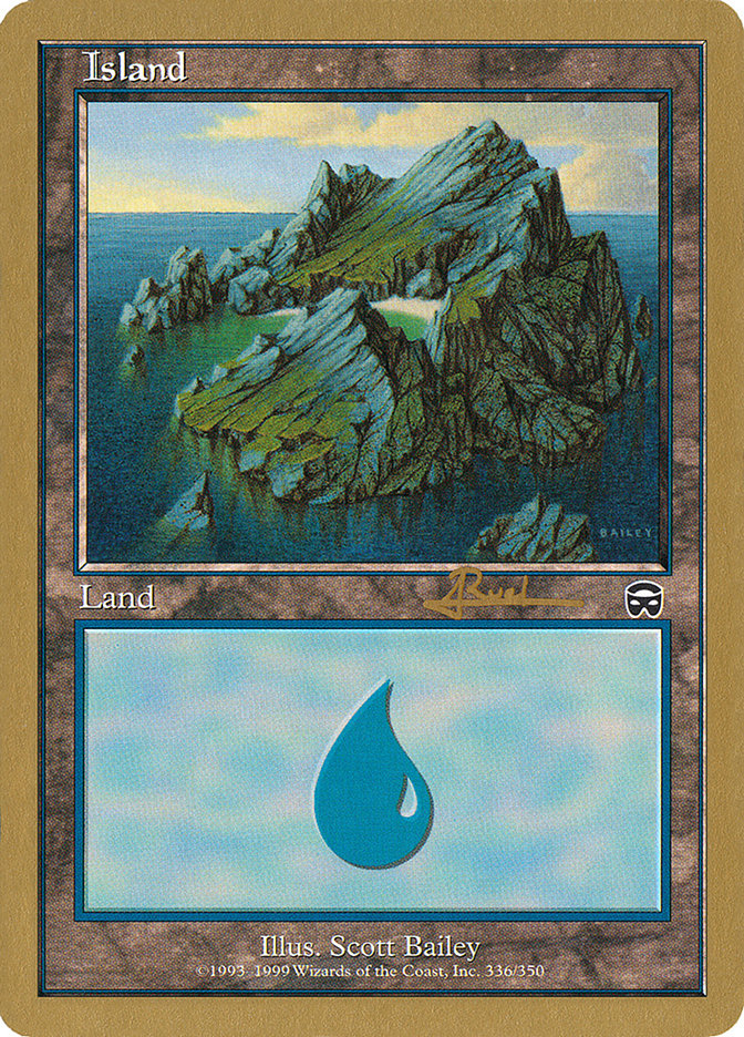 Island (ar336a) (Antoine Ruel) [World Championship Decks 2001] | Gate City Games LLC