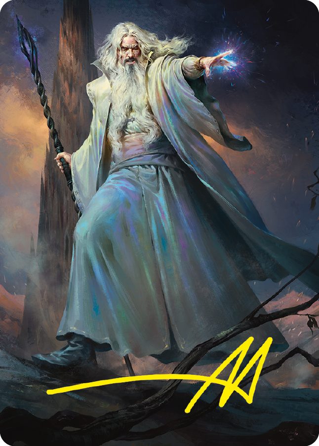 Saruman of Many Colors Art Card (Gold-Stamped Signature) [The Lord of the Rings: Tales of Middle-earth Art Series] | Gate City Games LLC