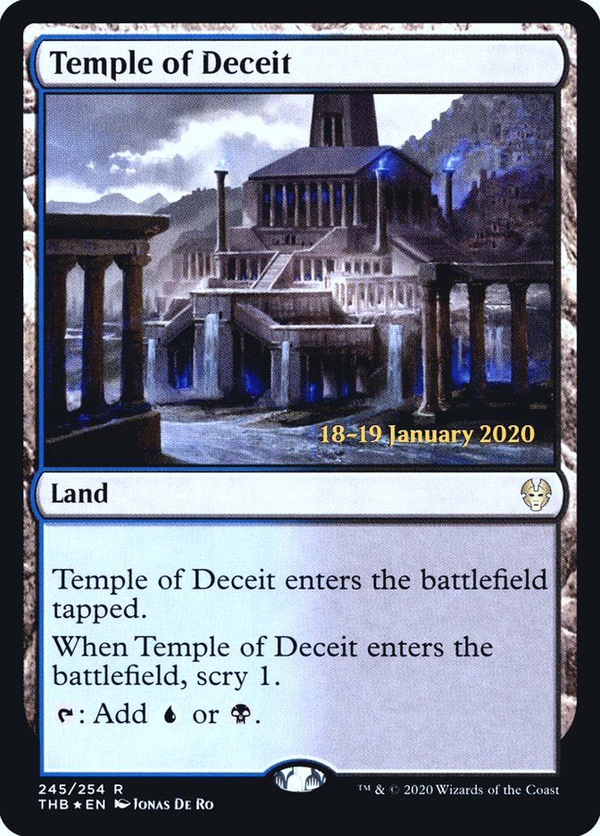 Temple of Deceit [Theros Beyond Death Prerelease Promos] | Gate City Games LLC