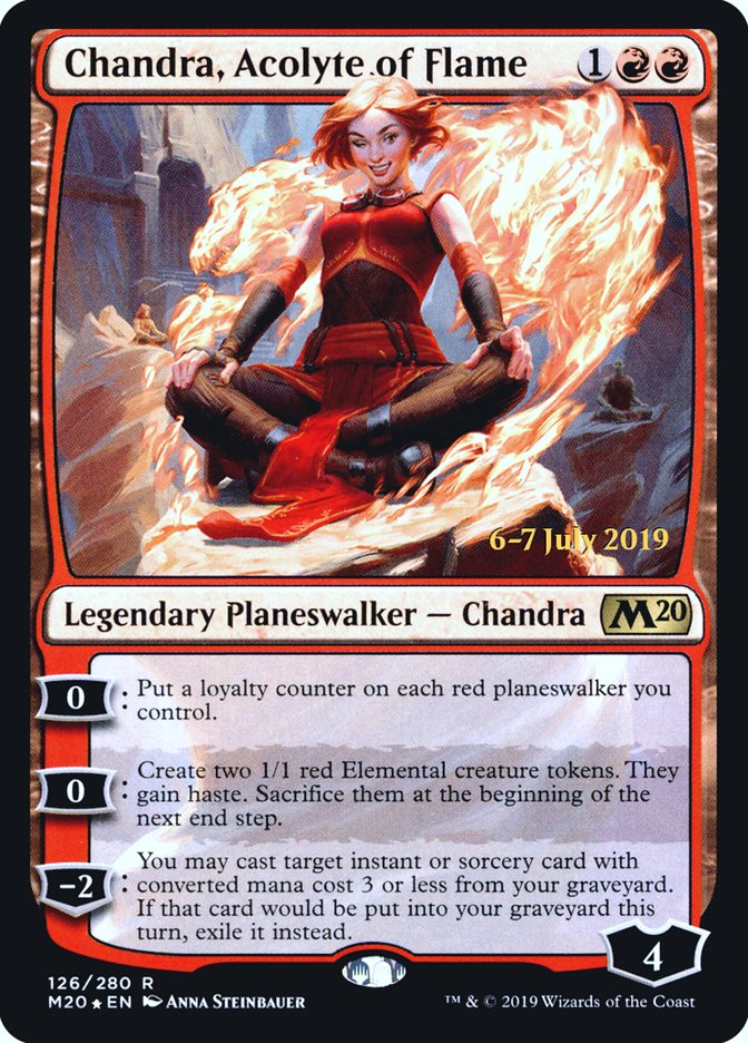 Chandra, Acolyte of Flame  [Core Set 2020 Prerelease Promos] | Gate City Games LLC