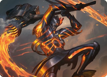 Forgehammer Centurion Art Card [Phyrexia: All Will Be One Art Series] | Gate City Games LLC