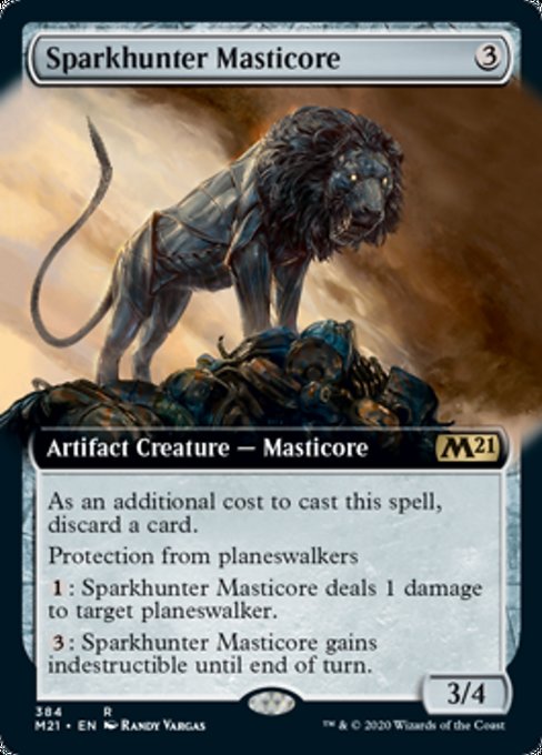 Sparkhunter Masticore (Extended Art) [Core Set 2021] | Gate City Games LLC
