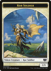 Kor Soldier // Pegasus Double-sided Token [Commander 2014 Tokens] | Gate City Games LLC