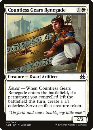 Countless Gears Renegade [Aether Revolt] | Gate City Games LLC