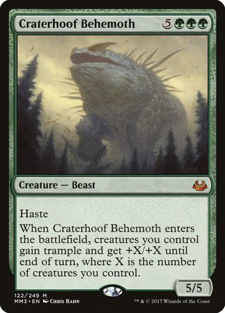 Craterhoof Behemoth [Modern Masters 2017] | Gate City Games LLC