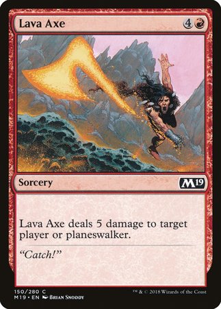 Lava Axe [Core Set 2019] | Gate City Games LLC