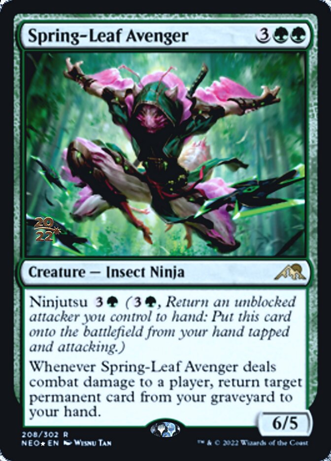 Spring-Leaf Avenger [Kamigawa: Neon Dynasty Prerelease Promos] | Gate City Games LLC